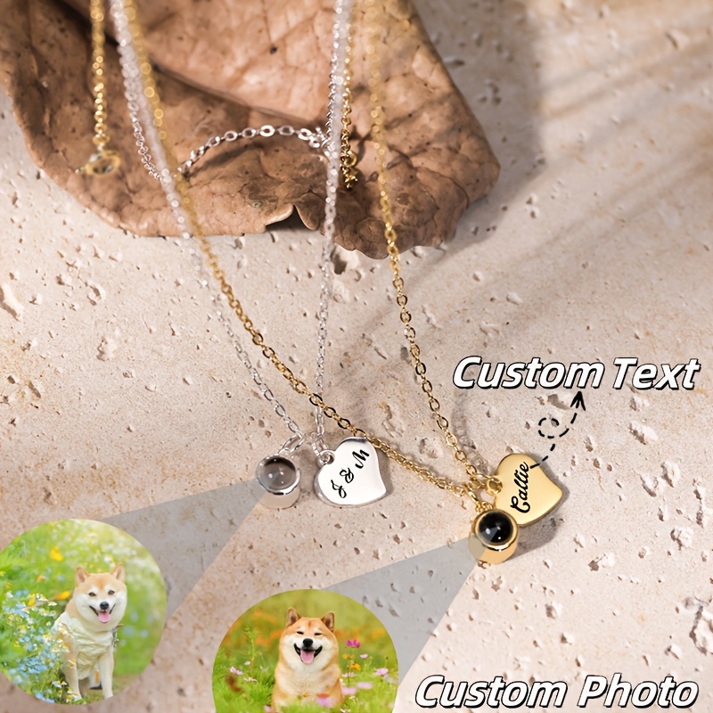 Personalized Engraved Name Heart Pendant Necklace